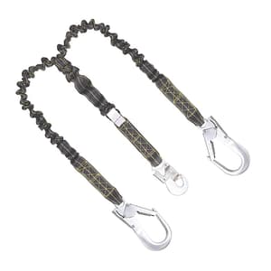 Karam 2 Mtr Revolta Expandable Internal Shock Absorbing Forked Lanyard, PN371(IS)(A)(OR)