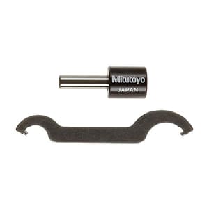 Mitutoyo 1 - 15 mm V-Anvil Micrometer with Carbide Tip (3 Flute), 114-101