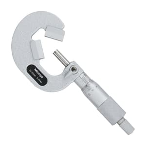 Mitutoyo 10 - 25 mm V-Anvil Micrometer with Carbide Tip (3 Flute), 114-162