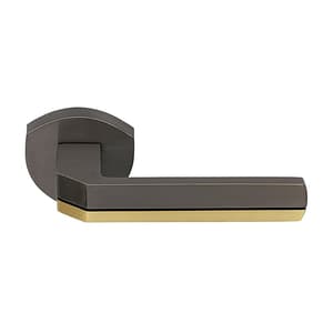 KBI heart-beat Black & Golden Mortise Handle