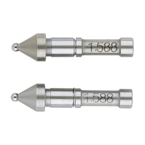 Mitutoyo 1.588 mm Dia. Interchangeable Ball Anvil-spindle Tip for Gear Tooth Micrometers, 124-804