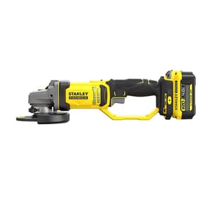 Stanley 100mm / 20V / 4.0Ah Cordless Brushed Grinder With 2 Batteries & Charger (FATMAX), SCG400M2K