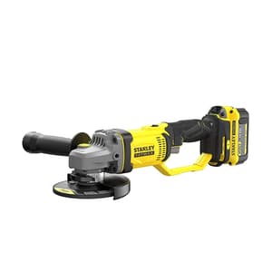 Stanley 100mm / 20V / 4.0Ah Cordless Brushed Grinder With 2 Batteries & Charger (FATMAX), SCG400M2K