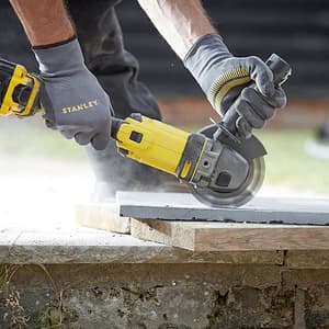 Stanley 100mm / 20V / 4.0Ah Cordless Brushed Grinder With 2 Batteries & Charger (FATMAX), SCG400M2K