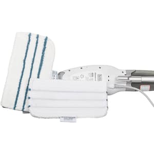 Black+Decker 1600-Watt Steam Mop with Auto Select Technology & 99.9% Germ Protection (White/Blue), FSM1620-B1