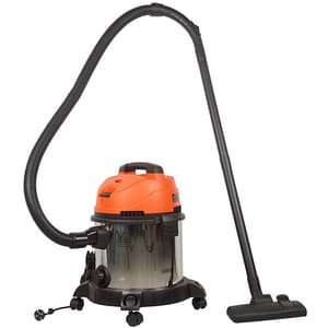 Black+Decker 20-Litre, 1600 Watt, 16 KPa High Suction Wet & Dry Stainless Steel Vacuum Cleaner & Blower with HEPA Filter & Reusable Dustbag (Red), WDBDS20