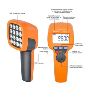 Metravi 60 - 99999 RPM LED Stroboscope, DT-720-2