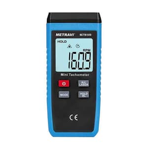 Metravi 10 - 99999 RPM Non-Contact Digital Tachometer, NCTM-500