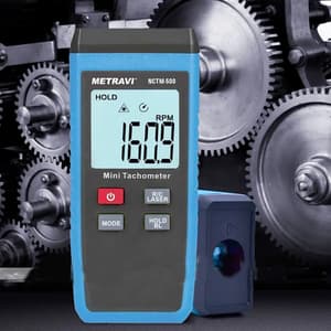 Metravi 10 - 99999 RPM Non-Contact Digital Tachometer, NCTM-500