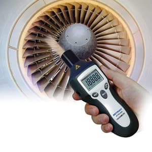 Metravi 2 - 20000 / 200000 RPM Digital Contact & Non-Contact Tachometer, NCTM-3000