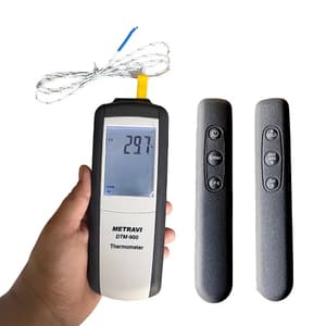 Metravi 3-1/2 Digits / -50 - 1300°C Single Channel Industrial Digital Thermometer, DTM-900