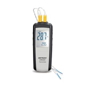 Metravi 3-1/2 Digits / -200 - 1372°C Dual Input Digital Thermometer, DTM-901