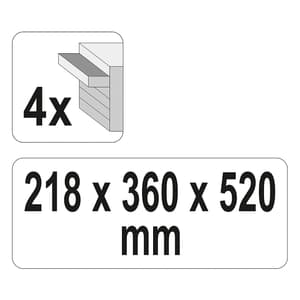 Yato Tool Box 4 Drawers, YT-08874