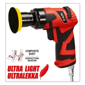 Yato 50 mm / 2 inch Air Angle Sander Orbit , YT-09730