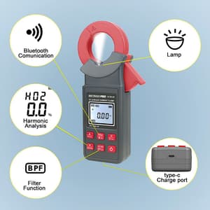 Metravi 0.00mA - 300A Digital Leakage Current Clamp Meter With Harmonics, PRO HCM-60