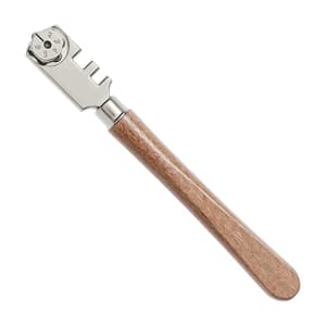Hogert 130 mm Glass Cutter with Wooden Handle, HT3B670