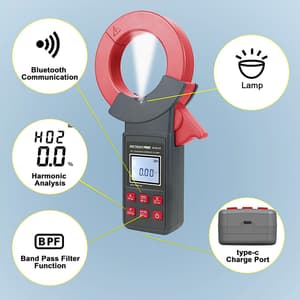 Metravi 0.00mA - 1200A Digital Leakage Current Clamp Meter With Harmonics, PRO HCM-65