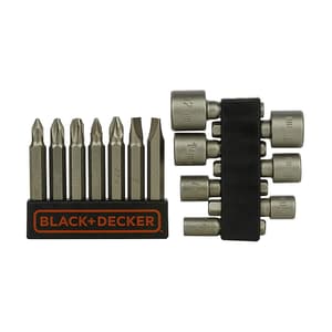 Black & Decker 56 Pc Magnetic Screw Driving Kit with Ratchet For DIY Use Set, A7104-XJ