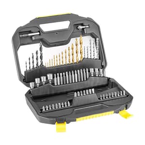 Stanley 70 Pcs Titanium Drill Bit Set, STA7184