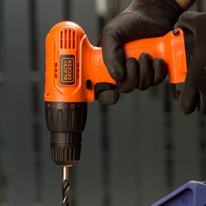 Black+Decker 12V / 10mm Ni-Cd Cordless Drill/Driver With Keyless Chuck & (Pack of 50 Pcs) Accessories Kitbox, CD121K50-IN