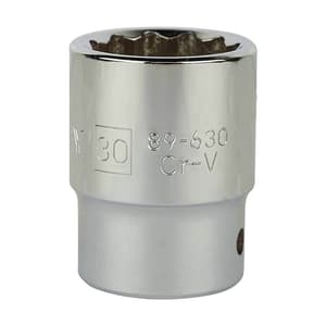 Stanley 30 mm, 3/4 Inch Sq. Drive 12 Point Maxi Drive Bi-Hexagonal Standard Socket, STMT89630-8B
