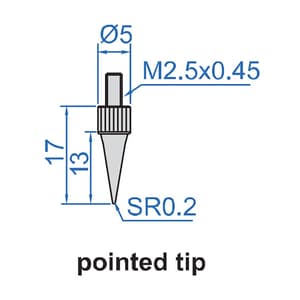 Insize 0 - 10 mm Dial Depth Gauge (16 mm Dia. Base), 2343-101