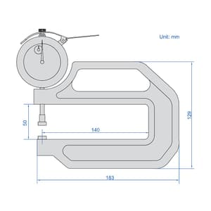 Insize 0 - 30 mm Thickness Gauge (Type A), 2376-30