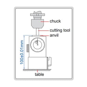 Insize 100 mm Zero Setter, 2394-100A