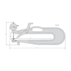 Insize 0 - 30 mm Thickness Gauge, 2770-30