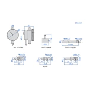 Insize 60 - 300 mm Crankshaft Tester, 2841-300