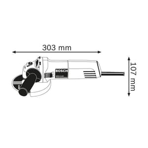 Bosch 125mm / 5 inch 670W Professional Angle Grinder, GWS 6-125