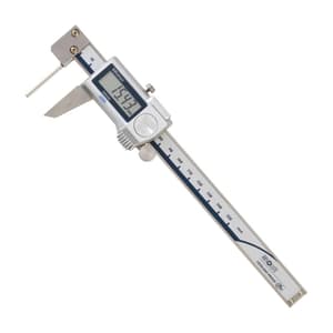 Mitutoyo 0 - 150 mm Digital ABS Tube Thickness Caliper with Thumb Roller, 573-661-20
