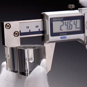 Mitutoyo 0 - 150 mm Digital ABS Tube Thickness Caliper with Thumb Roller, 573-661-20