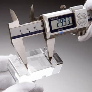Mitutoyo 150 mm / 6 inch Fine Type Digital ABS Point Caliper with Thumb Roller, 573-721-20
