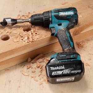 Makita 18V LXT Li-Ion 13 mm (1/2") Brushless Cordless Hammer Drill Driver with Charger & 1 Pcs 3.0Ah Battery, DHP490F001