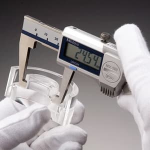 Mitutoyo 150 mm / 6 inch Digital ABS Neck Caliper with Thumb Roller, 573-751-20