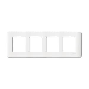 Schneider Electric Zencelo 8 M Grid & 8 Module Cover Frame Horizontal - White (Pack of 5 Pcs), IN8408HC