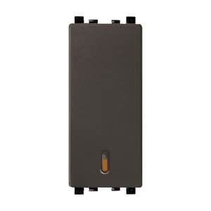 Schneider Electric Zencelo 6 Amp 1 Way Switch - Dark Grey (Pack of 10 Pcs), IN8401(BZ)