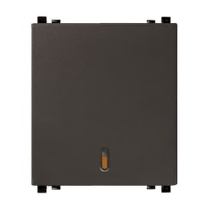 Schneider Electric Zencelo 6 Amp 1 Way 2 Module Switch - Dark Grey (Pack of 10 Pcs), IN8421(BZ)