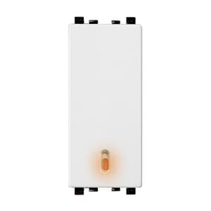 Schneider Electric Zencelo 16 - 20 Amp 1 Way Switch With Neon - White (Pack of 10 Pcs), IN8481/16