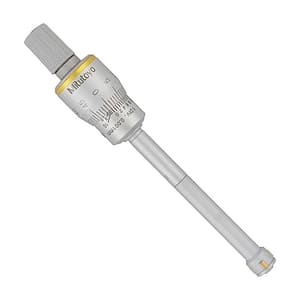 Mitutoyo 8 - 10 mm Three Point Holtest Internal Micrometer with TiN-coated Contact Points, 368-162
