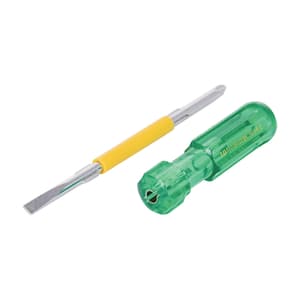 Taparia 6.0 mm (Flat) x PH2 (Phillips) x 100 mm (Blade Length) Two In One Screw Drivers, 904I