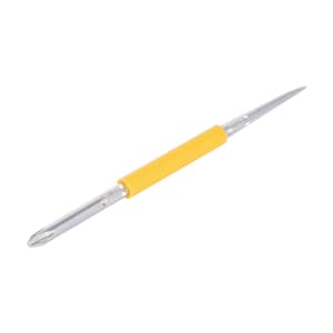 Taparia 6.0 mm (Flat) x PH2 (Phillips) x 100 mm (Blade Length) Two In One Screw Drivers, 904I