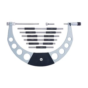 Baker 0 - 100 mm Metric External Micrometer With Interchangeable Anvils, MMI0 - 100