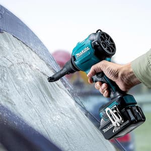Makita 18V LXT BL Cordless Dust Blower with Rapid Charger & 1 Pcs 5.0Ah Batteries, DAS180RT