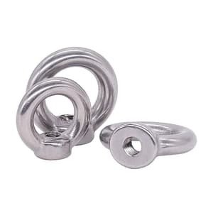 Pentagon 12 mm SS304 Cold Forged Eye Nuts (Pack of 25 Pcs)