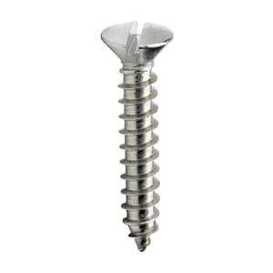 Pentagon 8 x 75 mm Stainless Steel CSK Slotted Head Self Tapping Screws (Pack of 250 Pcs)
