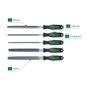 Bosch 200 mm / 8 inch Flat Metal File, 1 600 A03 DR7