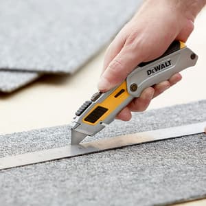 Dewalt 61 mm Deadbolt Mechanism Premium Folding Retractable Utility Knife With 3 Replaceable Blades, DWHT0-10296