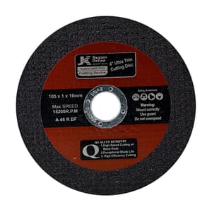 JK 105 x 1 x 16 mm Ultrathin Black Cutting Disc For Metal (Pack of 25 Pcs), SD9060239